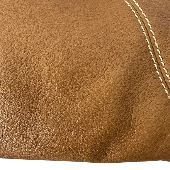 Dooney & Bourke - Tan Leather Mini East West Slouch Shoulder Bag - Picture 16 of 16